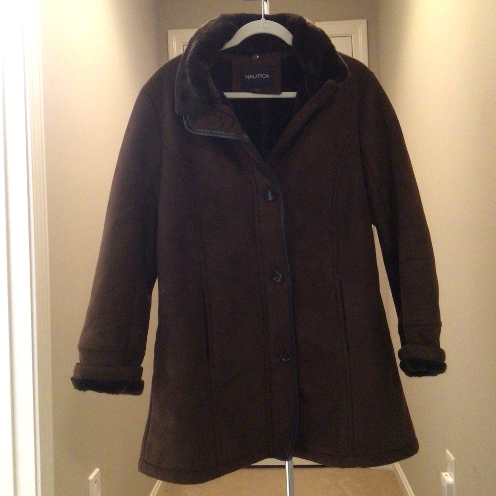 Nautica L brown winter coat